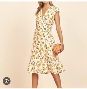 Reformation Lemon Print Dress